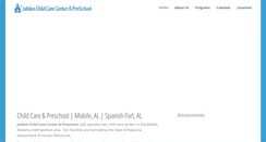 Desktop Screenshot of jubileechildcare.com